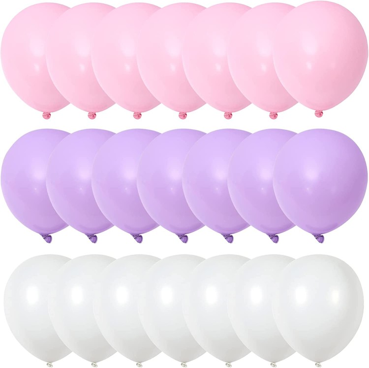 balony 30szt białe + jasny róż + fioletowe 1.jpg