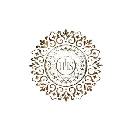 serwetki białe złoty IHS ornament hostia.jpg