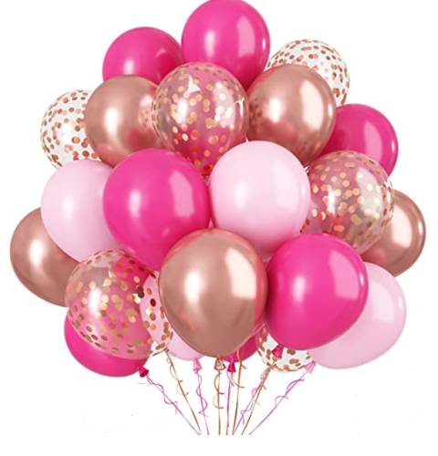 zestaw balonów, zestaw balonów urodzinowych, zestaw balonów na urodziny, balony, balony lateksowe, balony na imprezę, balony imprezowe, balony różowe.png
