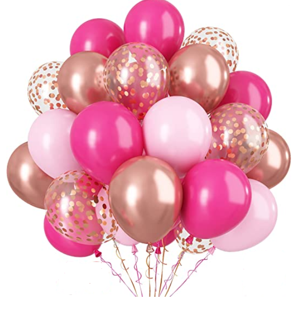 zestaw balonów, zestaw balonów urodzinowych, zestaw balonów na urodziny, balony, balony lateksowe, balony na imprezę, balony imprezowe, balony różowe.png