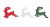 drewiena renifery białe, zielone, czerwone.png