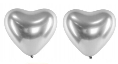 balony shiny serca srebrne, balon chromowany srebrny, .jpg