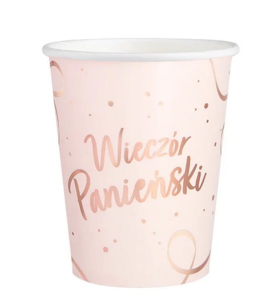 kubki wieczór panieński pudrowy róż