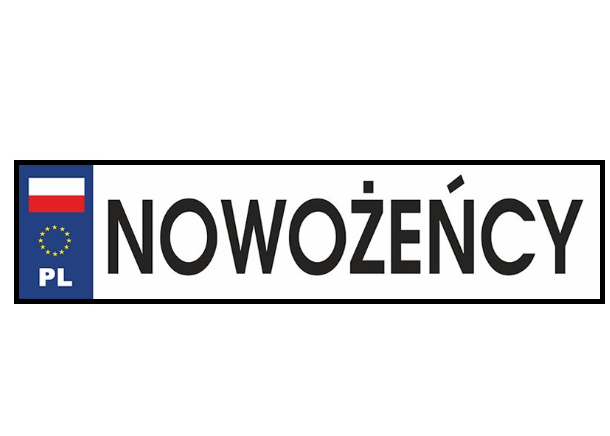 tablica rejestracyjna Nowożeńcy.png