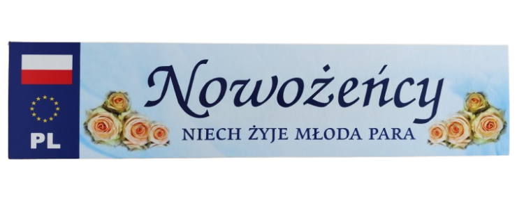 tablica Nowożeńcy +Niech żyje Młoda Para.png