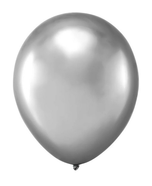 balony srebrne chromowane mini 5cali