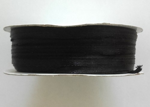 wstążka satynowa 3 mm 90m Aksa 8141 - czarna.jpg - 01