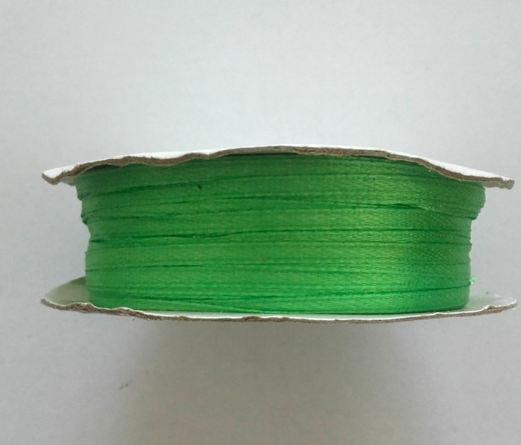 wstążka satynowa 3mm 90m Aksa 8075 - jasnozielona.jpg - 01
