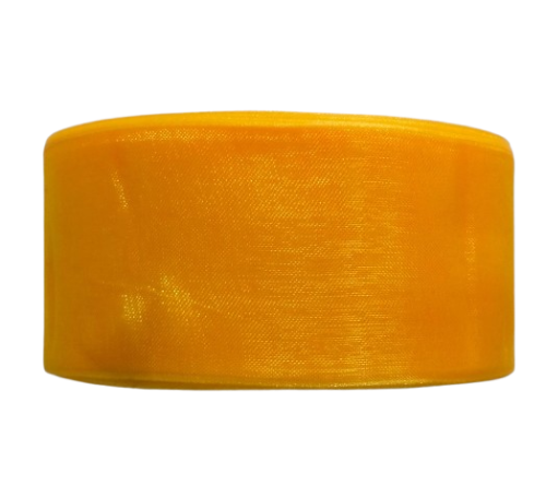 wstążka szyfonowa, organza 38mm słoneczny żółty 32m.jpg