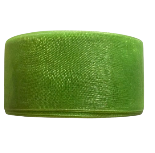 wstążka szyfonowa, organza 38mm zielona 32m.jpg