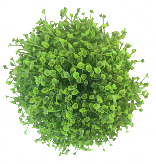 kula dekoracyjna 22cm, sztuczna kula ozdobna, kula zielona do dekoracji, dekoracja do ogrodu, kula z liści sztucznych, ozdoba do domu i biura..png