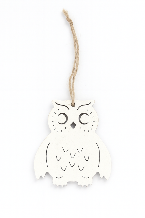 dekoracje handmade, scrapki drewniane, eco dekoracje, ozdoby naturalne, dekoracje scandi, dodatki florystyczne, ozdobna sowa biała, tanie dekoracje, wyprzedaż magazynowa, ozdoby do stroików, zawieszki zimowe, dekoracje dla innych, choinkowe zawieszki