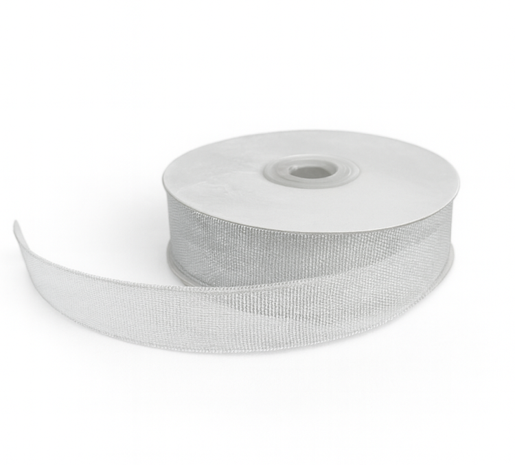 wstążka brokatowa, tasiemka brokatowa srebrna, wstążka 25 mm, wstążka 32m, wstążka świąteczna, wstążka dekoracyjna, wstążka do stroików, wstążka do prezentów, wstążka srebrna, tasiemka dekoracyjna, dekoracje świąteczne