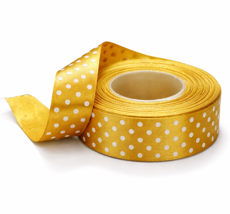 wstążka florystyczna, wstążka ozdobna w kropki, wstążka 22 m, wstążka do dekoracji, grafit wstążka, wstążka lawendowa w kropki, fioletowa wstążka, złota wstążka, wstążka złotaw kropki, wstążka złoto, wstążka w kolorze złotym