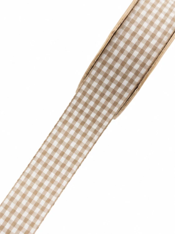 wstążka szaro brązowa w kratkę 25mm, tasiemka kratka 2,5 cm.png