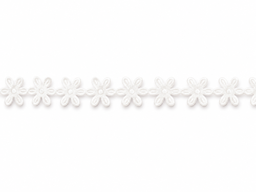 aplikacja atłasowa kwiaty 1,5cm, białe kwiatki atłasowe, gipiura biała koronkowa, koronka gipiurowa 15mm.png