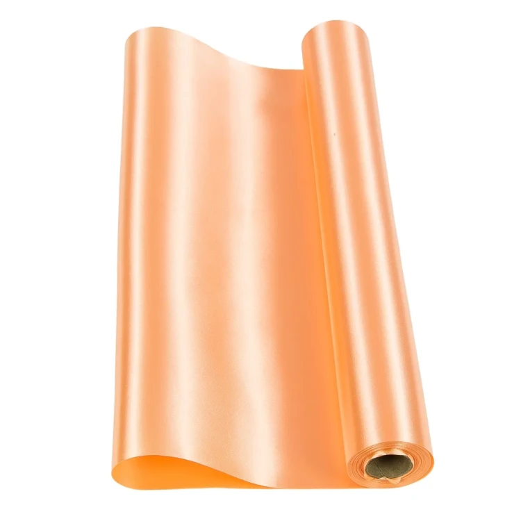 satyna 36cm łososiowa satyna rolka szeroka długa 9m.webp