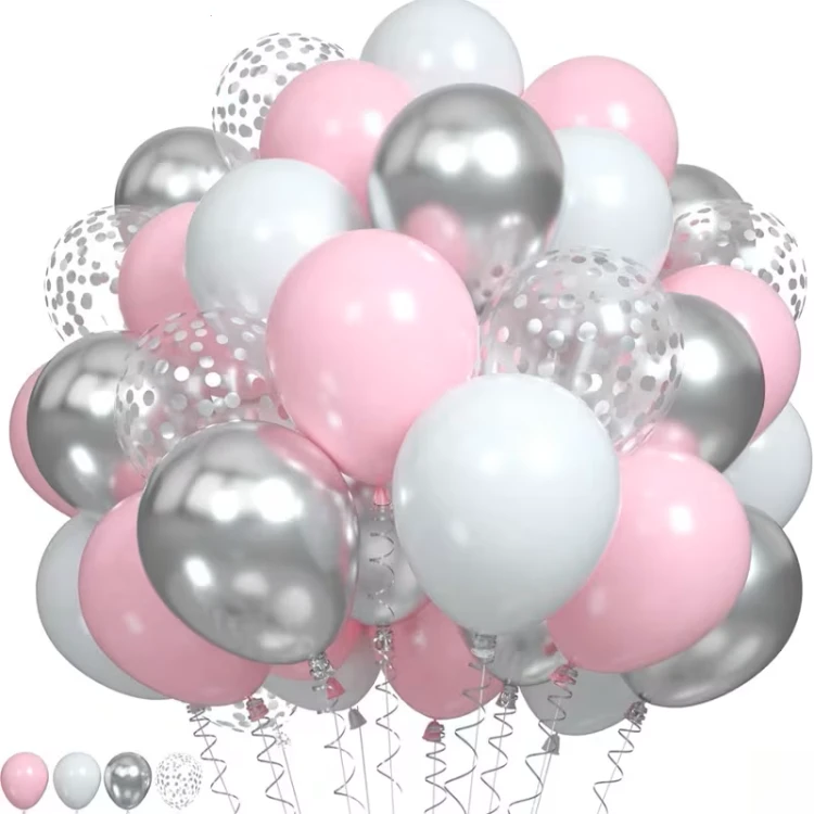 balony białe pastelowe, różowe satynowe, srebrne chromowane, ze srebrnym konfetti.png