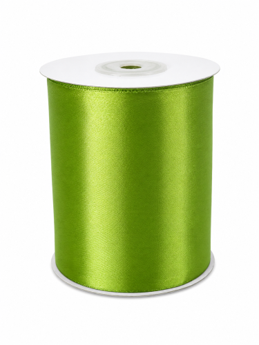 wstążka satynowa 10 cm zielona jasna, tasiemka atłasowa szeroka, kolor zielone jabłko.png