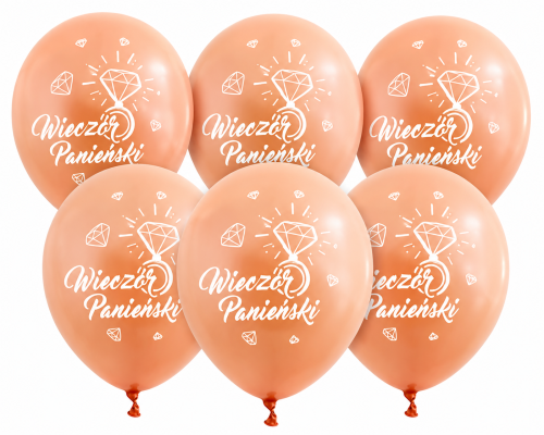 balony rose gold z napisem wieczór panieński i pierścionek,balon na panieński, zestaw 6szt balonów.png