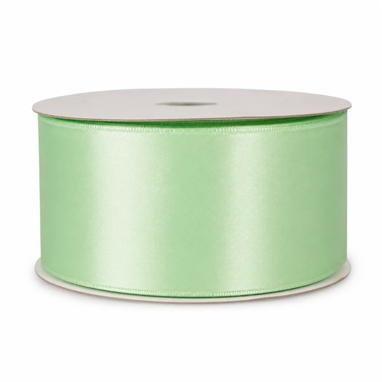 wstążka satynowa 50 mm pastelowa mięta, 5 cm 25m.png
