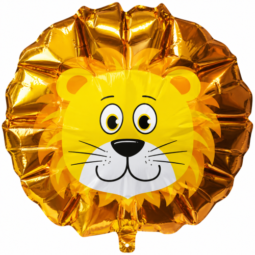 Metaliczny balon z lwem, balon foliowy  lew.png