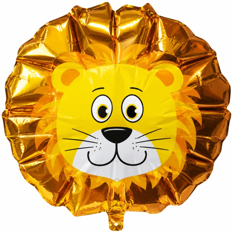 Metaliczny balon z lwem, balon foliowy  lew.png