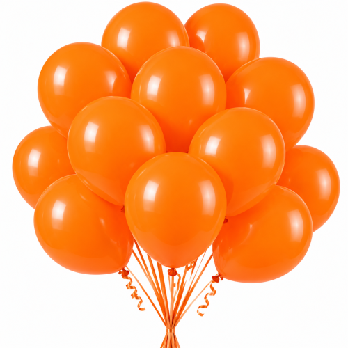 bukiet pomarańczowych balonów, balony pomarańczowe.png