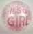 balony transparentne z napisem, balon dla dziewczynki, balony na baby shower, baby shower dziewczynki, dekoracje na baby shower