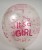 balony transparentne z napisem, balon dla dziewczynki, balony na baby shower, baby shower dziewczynki