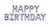 srebrny napis Happy Birthday, baner urodzinowy, baner z balonów, srebrny napis, dekoracja urodzinowa.png